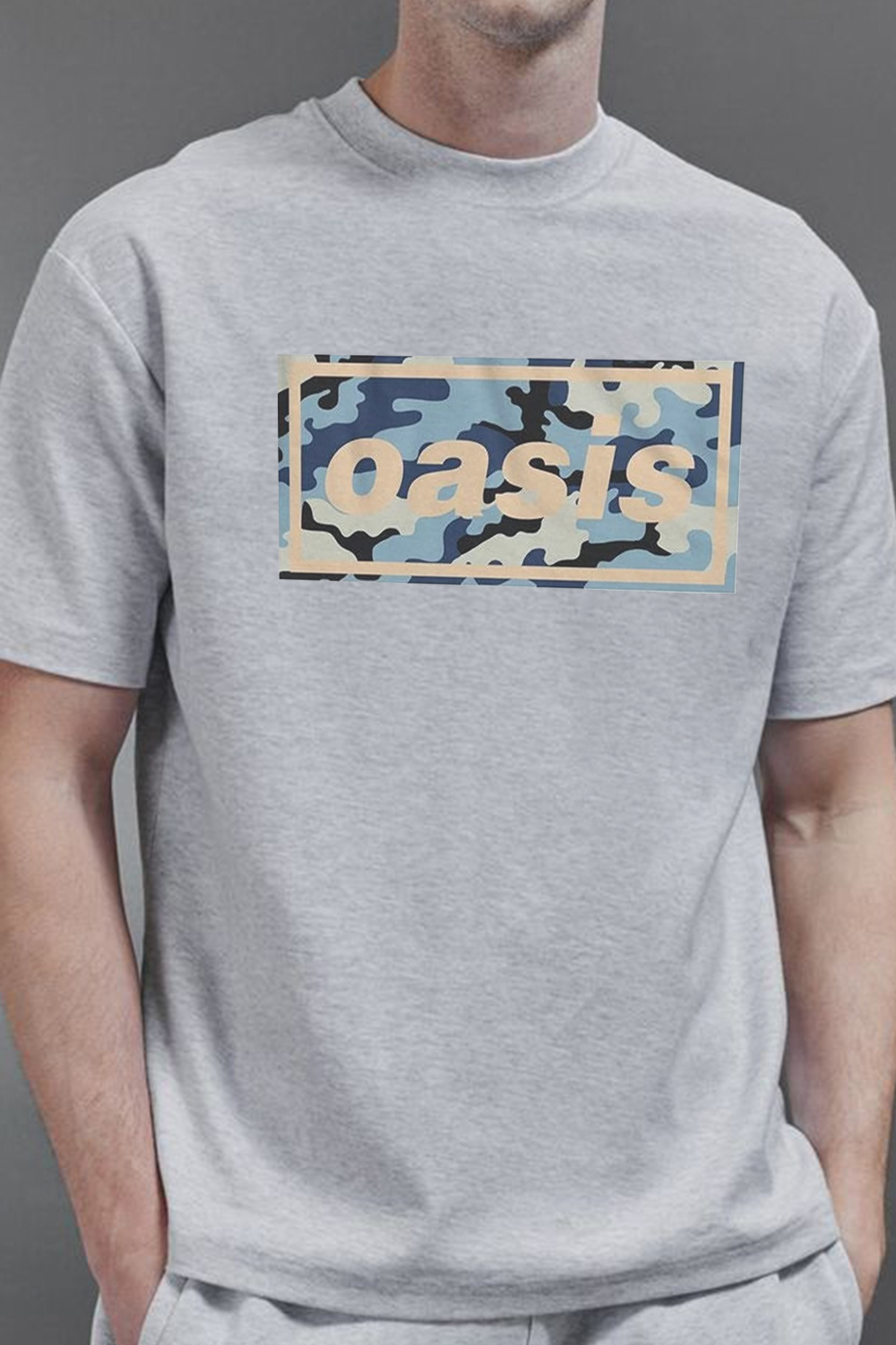 Oasis Camo Logo White Shirt